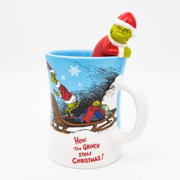 Grinchmas Christmas Figurine Mug, How The Grinch Stole Christmas 12oz Cup - Picture 5 of 10